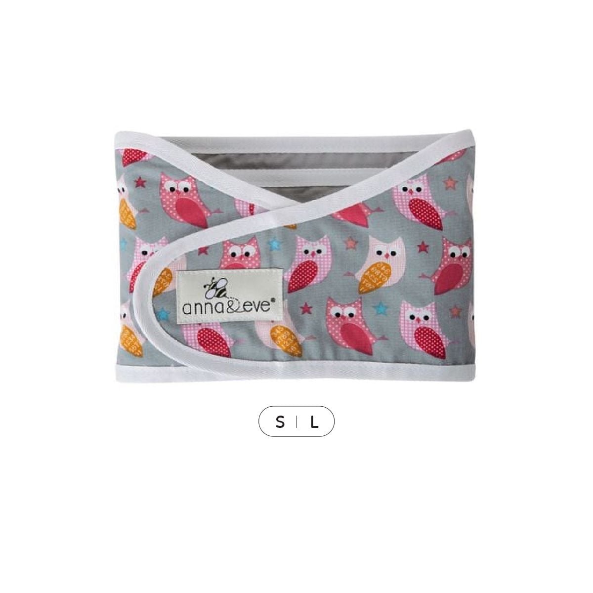 Anna&Eve Khăn Quấn Ngủ Ngon, Chống Giật Mình Cho Bé Sơ Sinh - Hoa Văn Xám