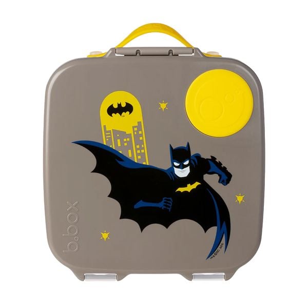 b.box Set Hộp Cơm, Túi Đựng & Bình Nước Phiên Bản Batman Cho Bé