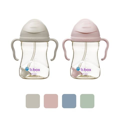 b.box Bình Nước PPSU 360 Độ 240ml Có Van Chống Sặc Cho Bé Tập Uống Nước