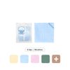 L'Ange Khăn Sữa Lót Gối/Khăn Lau Mặt/Khăn Yếm Vải Bông 6 Lớp 25x40cm (Set 2 Cái)