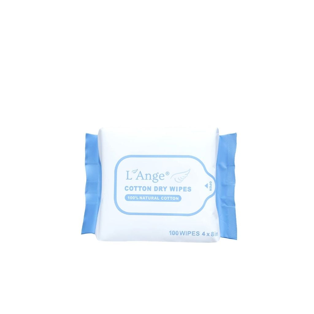 L'Ange Khăn Vải Khô Đa Năng Cho Mẹ & Bé (Bịch 100 Miếng)