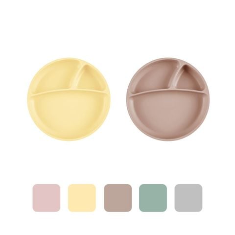 MinikOiOi Khay Ăn Dặm Silicone Có Đế Hít Chống Trơn