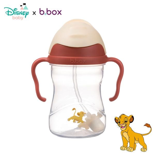 b.box Set Hộp Đựng Đồ Ăn Vặt, Yếm Ăn Dặm & Bình Nước Phiên Bản The Lion King Cho Bé