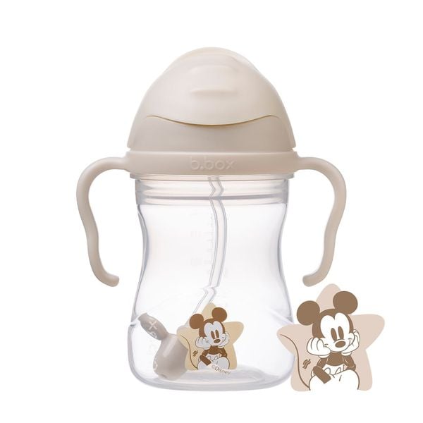 b.box Set Hộp Đựng Đồ Ăn Vặt, Yếm Ăn Dặm & Bình Nước Phiên Bản Mickey Soft Cho Bé