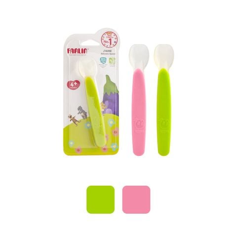FARLIN Muỗng Silicone Mềm Mại Cho Bé Tập Ăn Dặm