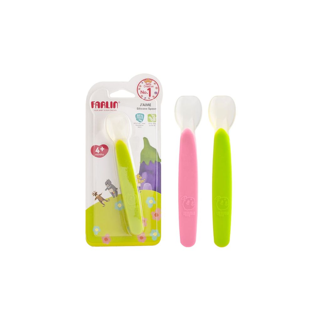 FARLIN Muỗng Silicone Mềm Mại Cho Bé Tập Ăn Dặm