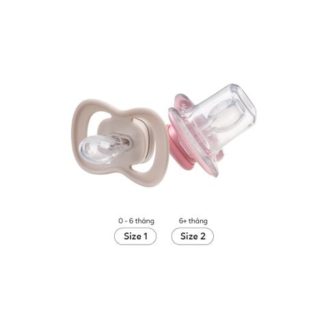 b.box Núm ti Silicone Có Nắp Đậy Tiện Lợi Cho Bé (Set 2 Cái)