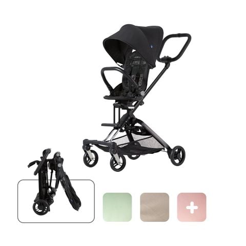 Unilove Xe Đẩy Siêu Nhẹ 3 Trong 1 On-the-Go Ghế Ngồi Xoay 360 Độ, Có Thể Gấp Gọn