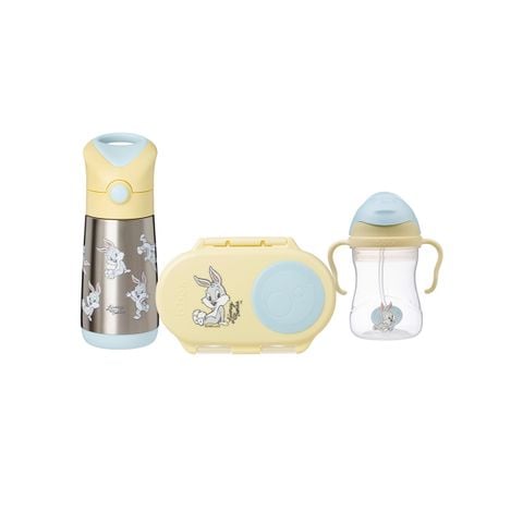 b.box Set Hộp Đựng Đồ Ăn & Bình Nước Phiên Bản Looney Tunes Cho Bé