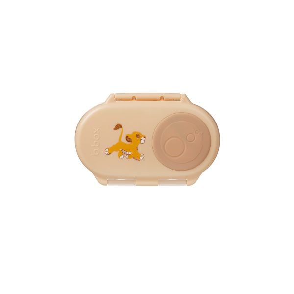 b.box Set Hộp Đựng Đồ Ăn Vặt, Yếm Ăn Dặm & Bình Nước Phiên Bản The Lion King Cho Bé