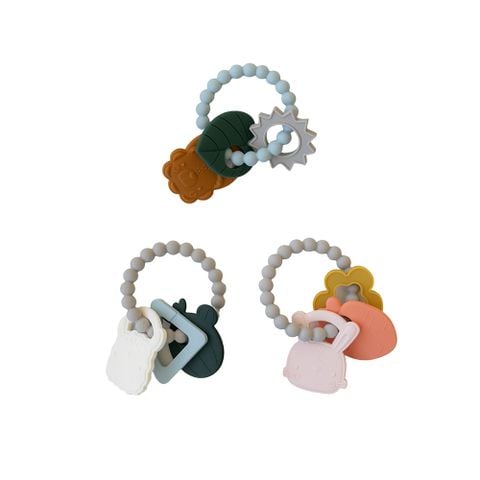 LOULOU LOLLIPOP VÒNG BA GẶM NƯỚU SILICONE CAO CẤP GIÚP GIẢM ĐAU VÀ NGỨA NƯỚU CHO BÉ