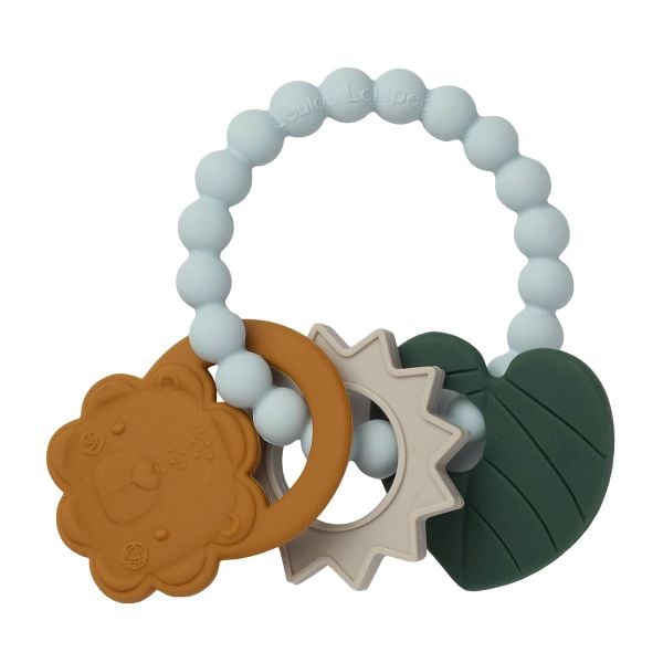 Loulou Lollipop Vòng Ba Gặm Nướu Silicone Giúp Giảm Đau Và Ngứa Nướu Cho Bé