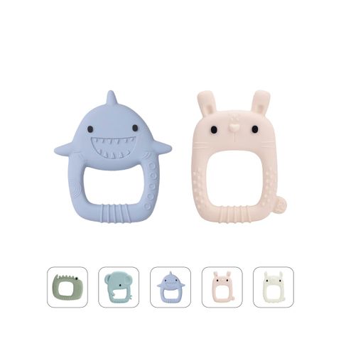 Loulou Lollipop Gặm Nướu Hình Thú Silicone Giúp Giảm Đau & Ngứa Nướu Cho Bé