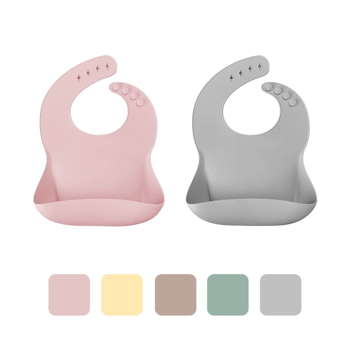 MinikOiOi Yếm Ăn Dặm Silicone Có Máng Hứng Chống Thấm