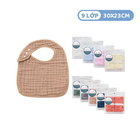 L'ANGE YẾM HÌNH VUÔNG VẢI BÔNG 9 LỚP 30x23cm (SET 2 CÁI)