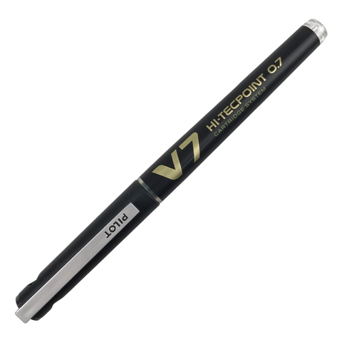 Bút Gel Pilot Hi-Tecpoint V7 BXC-V7-BGD Ngòi 0.7mm - Mực Đen -  Viết Siêu Mượt – Dùng Ruột Thay Tiết Kiệm