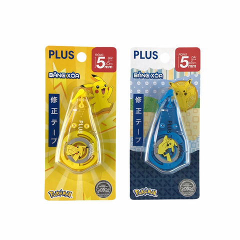 [Mua 5 Tặng 1 Cùng Loại] Băng xóa PLUS A 5mmx5m- Màu Xanh Dương, Vàng
