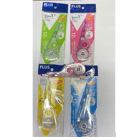 [MẪU MỚI 2025] Băng xóa PLUS V+ WH-V+ 5mm x 12m - thiết kế mới giúp thay thế ruột dễ dàng