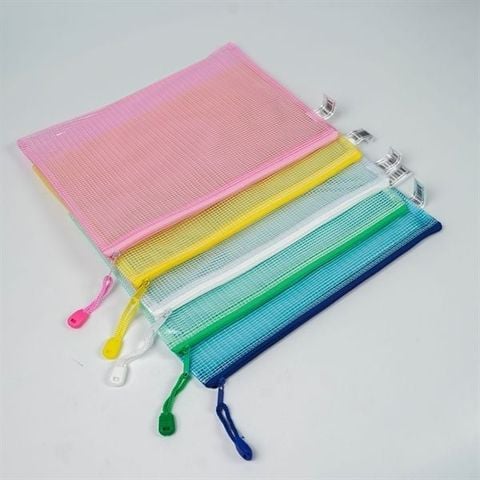 Túi lưới PVC Việt Lợi VL-502 chống nước có khóa kéo nhiều màu (B5)