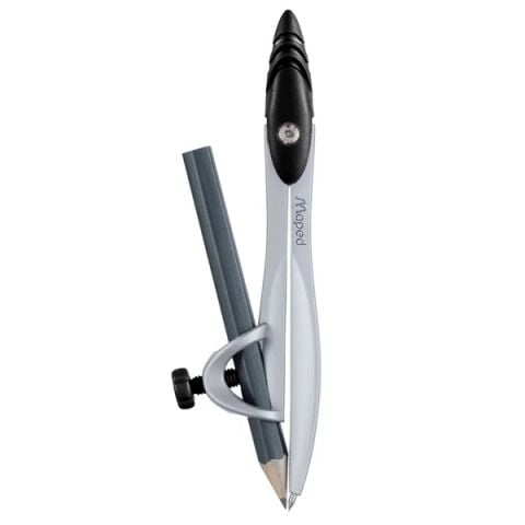 Compa kim loại MAPED MPD 119111 - Kèm Bút chì gỗ (Túi)