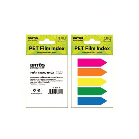 Giấy nhớ 5 màu nhựa Batos FI-B125-1