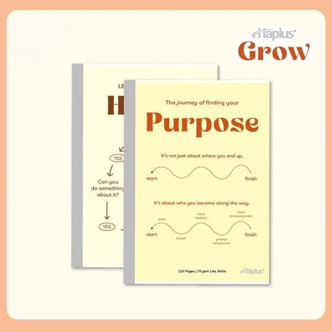Vở Kẻ Ngang Haplus GROW 120 Trang 9424 - Định Lượng 70gsm - Mua 10 tặng 1 bút bi