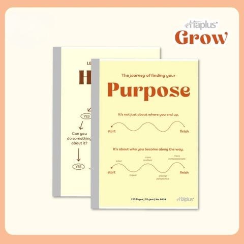 Vở Kẻ Ngang Haplus GROW 80 Trang 9417 - Định Lượng 70gsm - Mua 10 tặng 1 bút bi