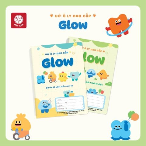Vở 4 Ô Ly Hải Tiến Glow 48 Trang 0261 - Định lượng 120 gsm