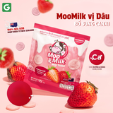 [2 gói dâu] Kẹo Sữa Bò Moo Milk – Thơm Ngon, Bổ Dưỡng Từ Sữa New Zealand - Gói 25g [Hàng Thái Lan]