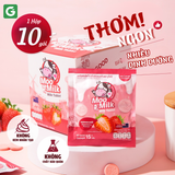 [2 gói dâu] Kẹo Sữa Bò Moo Milk – Thơm Ngon, Bổ Dưỡng Từ Sữa New Zealand - Gói 25g [Hàng Thái Lan]