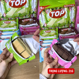 [Thùng 6 bịch Socola] Bánh Xốp Kem Serena TOP – Giòn Rụm, Thơm Ngon Khó Cưỡng