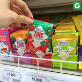 [2 gói] Kẹo Mybacin Zinc Plus - Vị Trái Cây The Mát Không Đường - Gói 10 Viên - Hàng Thái Lan