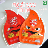 [1 Thùng] Mực sật Thái Lan - Snack Konjac Sunsu - Cay tê, Giòn Sần Sật, Chuẩn vị Tứ Xuyên - Thùng 72 Bịch