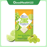 [2 gói chanh] Kẹo Mybacin Zinc Plus - Vị Trái Cây The Mát Không Đường - Gói 10 Viên - Hàng Thái Lan