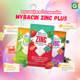 [2 gói] Kẹo Mybacin Zinc Plus - Vị Trái Cây The Mát Không Đường - Gói 10 Viên - Hàng Thái Lan