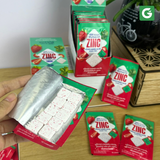 [2 gói dâu] Kẹo Mybacin Zinc Plus - Vị Trái Cây The Mát Không Đường - Gói 10 Viên - Hàng Thái Lan