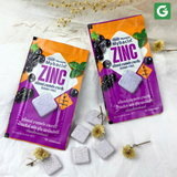 [2 gói nho] Kẹo Mybacin Zinc Plus - Vị Trái Cây The Mát Không Đường - Gói 10 Viên - Hàng Thái Lan