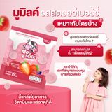 [Combo 3 Gói Dâu] Kẹo Sữa Bò Moo Milk – Thơm Ngon, Bổ Dưỡng Từ Sữa New Zealand [Hàng Thái Lan]