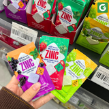 [Hộp 20 gói nho] Kẹo Ngậm Bổ Sung Kẽm Không Đường Mybacin Zinc Plus – Vị Trái Cây, The Mát, Thơm Miệng - Hàng Thái Lan