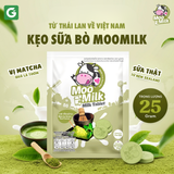 [Hộp 10 gói Matcha] Kẹo Sữa Bò Moo Milk – Bổ Dưỡng Từ Sữa New Zealand, Thơm Ngon Khó Cưỡng [Hàng Thái Lan]