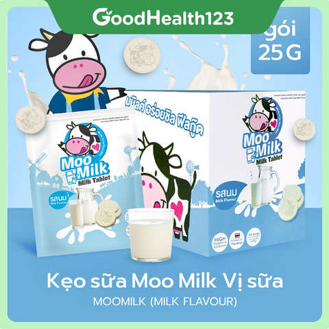 [Combo 5 Gói Sữa] Kẹo Sữa Bò Moo Milk – Thơm Ngon Chuẩn Sữa New Zealand [Hàng Thái Lan]