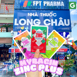 [Hộp 20 gói nho] Kẹo Ngậm Bổ Sung Kẽm Không Đường Mybacin Zinc Plus – Vị Trái Cây, The Mát, Thơm Miệng - Hàng Thái Lan