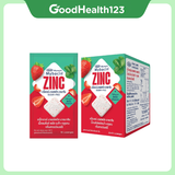 [Hộp 20 gói dâu] Kẹo Ngậm Bổ Sung Kẽm Không Đường Mybacin Zinc Plus – Vị Trái Cây, The Mát, Thơm Miệng - Hàng Thái Lan