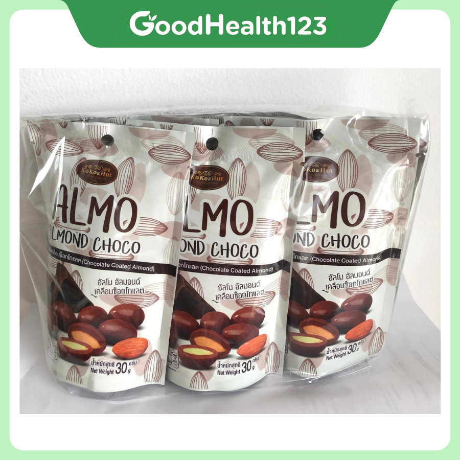 [Lốc 6 Gói] Sô Cô La Hạnh Nhân ALMO – Giòn Rụm, Thơm Ngon [Hàng Thái Lan]