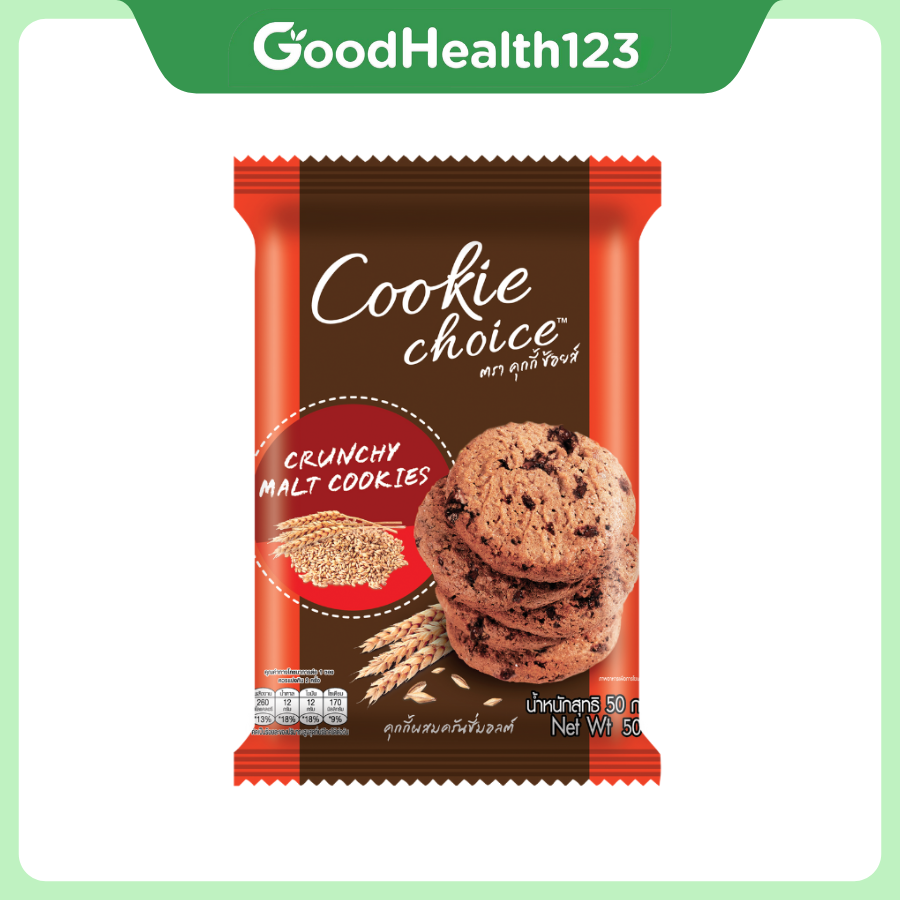 [Lốc 6 Gói Mạch nha] Bánh Quy Bơ Cookie Choice – Giòn Rụm, Thơm Ngon – [Hàng Thái Lan]