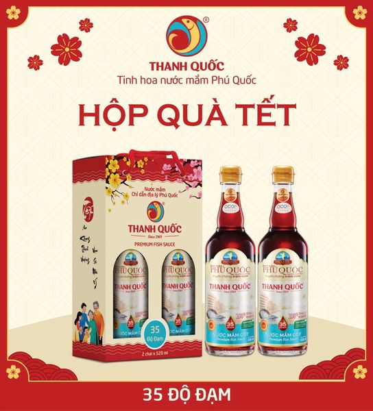 Nước mắm chỉ dẫn địa lý Phú Quốc - Thanh Quốc 35N, phân loại bao bì Tết