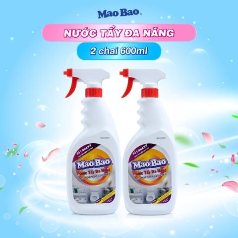 Combo 2 Chai Nước Tẩy Đa Năng Mao Bao 600ml 