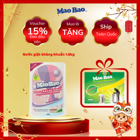  Nước Giặt Kháng Khuẩn Mao Bao 1800g 