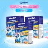  [Mua 1 tặng 1] Combo 3 Hộp Chất Vệ Sinh lồng máy giặt Mao Bao Ag+ 306g - Loại Bỏ Cặn Bẩn, Khử Mùi Cho Máy Giặt Cửa Trên/Trước 