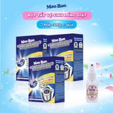  Combo 3 Hộp Bột Tẩy Vệ Sinh Lồng Máy Giặt Mao Bao 306g Tặng Kèm 1 Chai Tẩy Vết Bẩn Quần Áo 30g 